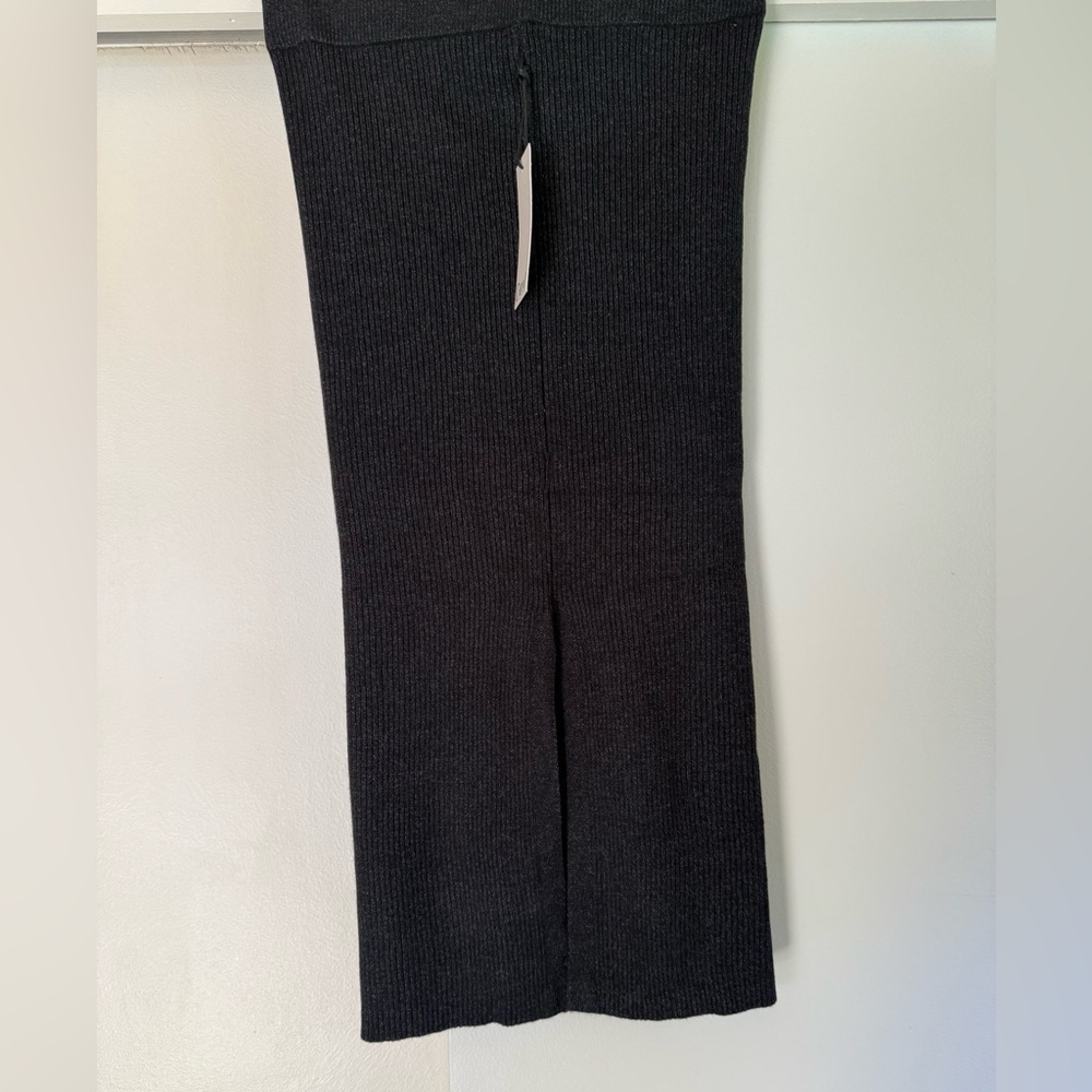 Dex Stretch Black Pencil Skirt Side Slit Medium New - Picture 3 of 5